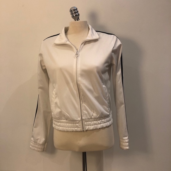 White Zip Up Jacket - Picture 4 of 4